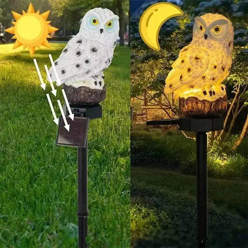 Solar Lamp Owl Animal Solar Garden Lights Solar Powered Solar Led Light Outdoor Garden Decoration Lamp Waterproof Solar Lights - Creatique
