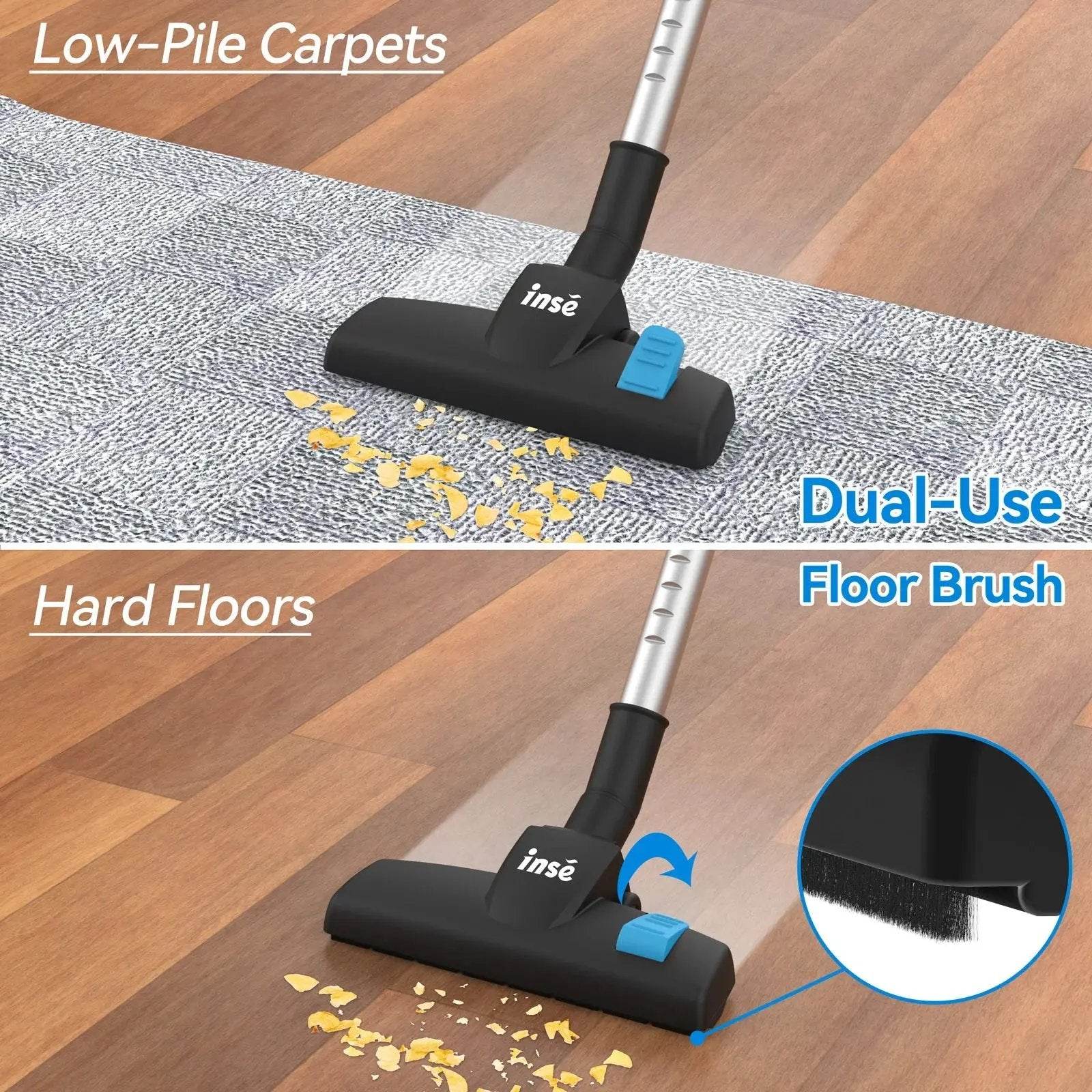 600W High-Performance Corded Vacuum Cleaner - 18Kpa Suction for Homes with Pets & Hard Floors - Creatique