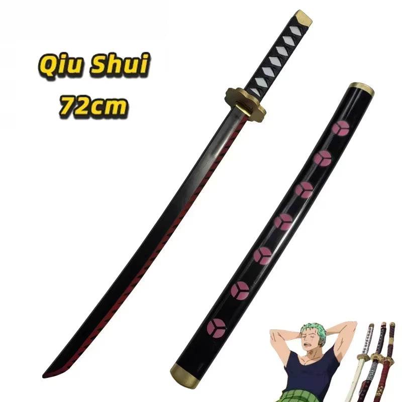 72cm Roronoa Zoro Katana Sword - High-Quality PU Replica for Anime Cosplay and Role Playing, Perfect Gift for Samurai Fans - Creatique