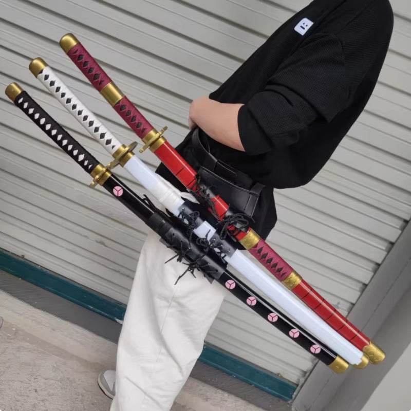 72cm Roronoa Zoro Katana Sword - High-Quality PU Replica for Anime Cosplay and Role Playing, Perfect Gift for Samurai Fans - Creatique