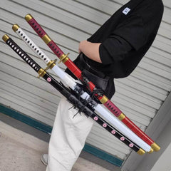 72cm Roronoa Zoro Katana Sword - High-Quality PU Replica for Anime Cosplay and Role Playing, Perfect Gift for Samurai Fans - Creatique