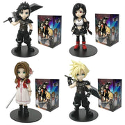 Premium 11-12cm PVC Figure Set - Cloud Strife, Tifa Lockhart, Aerith & Zack Fair - Perfect for Anime Collectors & Gift Giving - Creatique