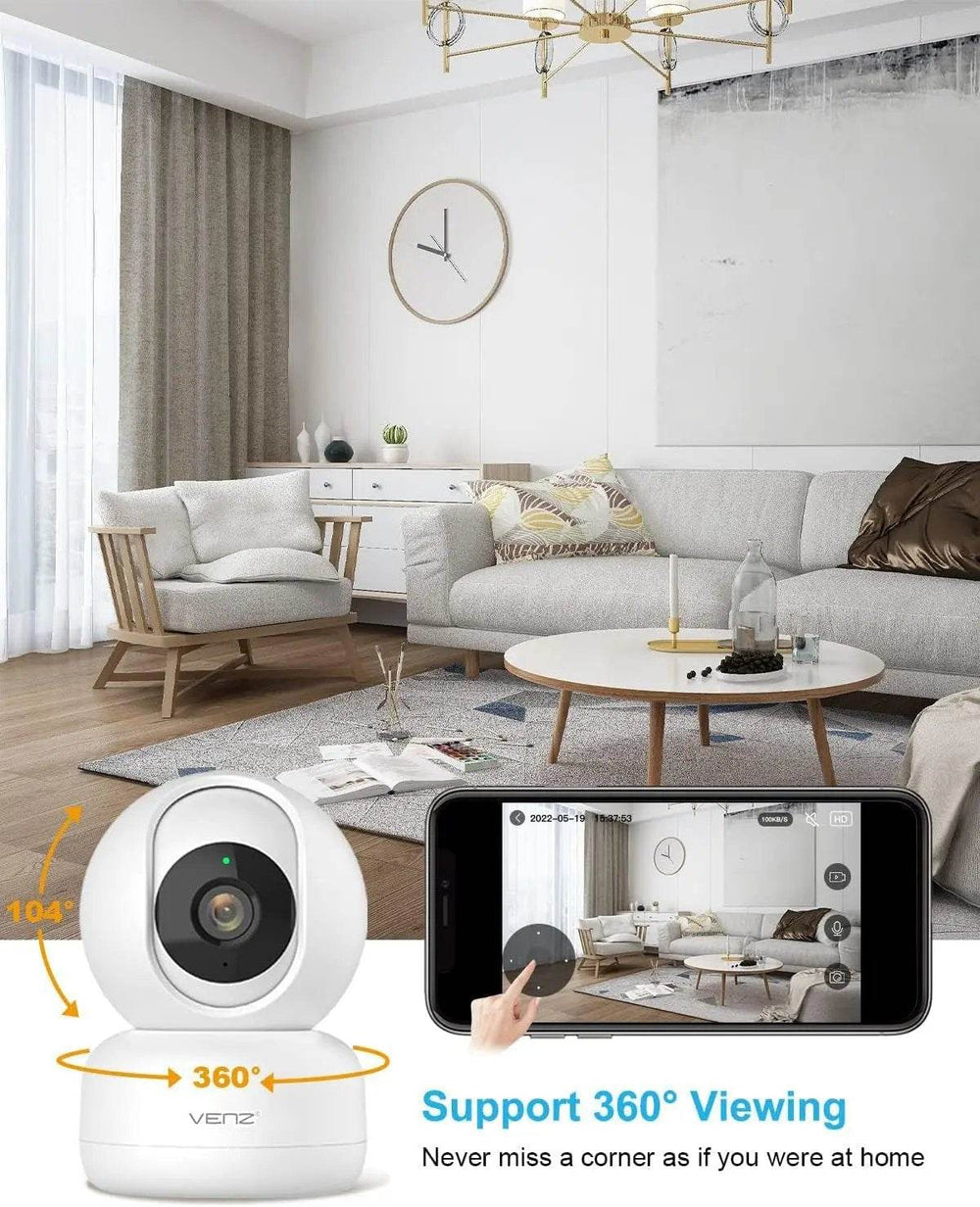 Smart Baby & Pet Monitor – 360° Indoor Cam - Creatique
