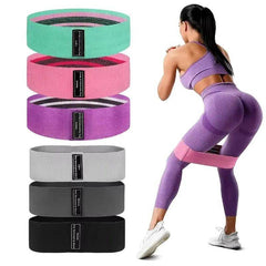 Boost Your Fitness with 3Pcs Fabric Resistance Bands - Perfect for Glutes, Thighs, Squats, and Yoga! - Creatique