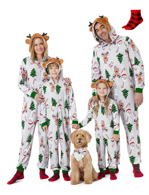 Matching Family Christmas Onesie Pajamas – Cozy Holiday Set - Creatique