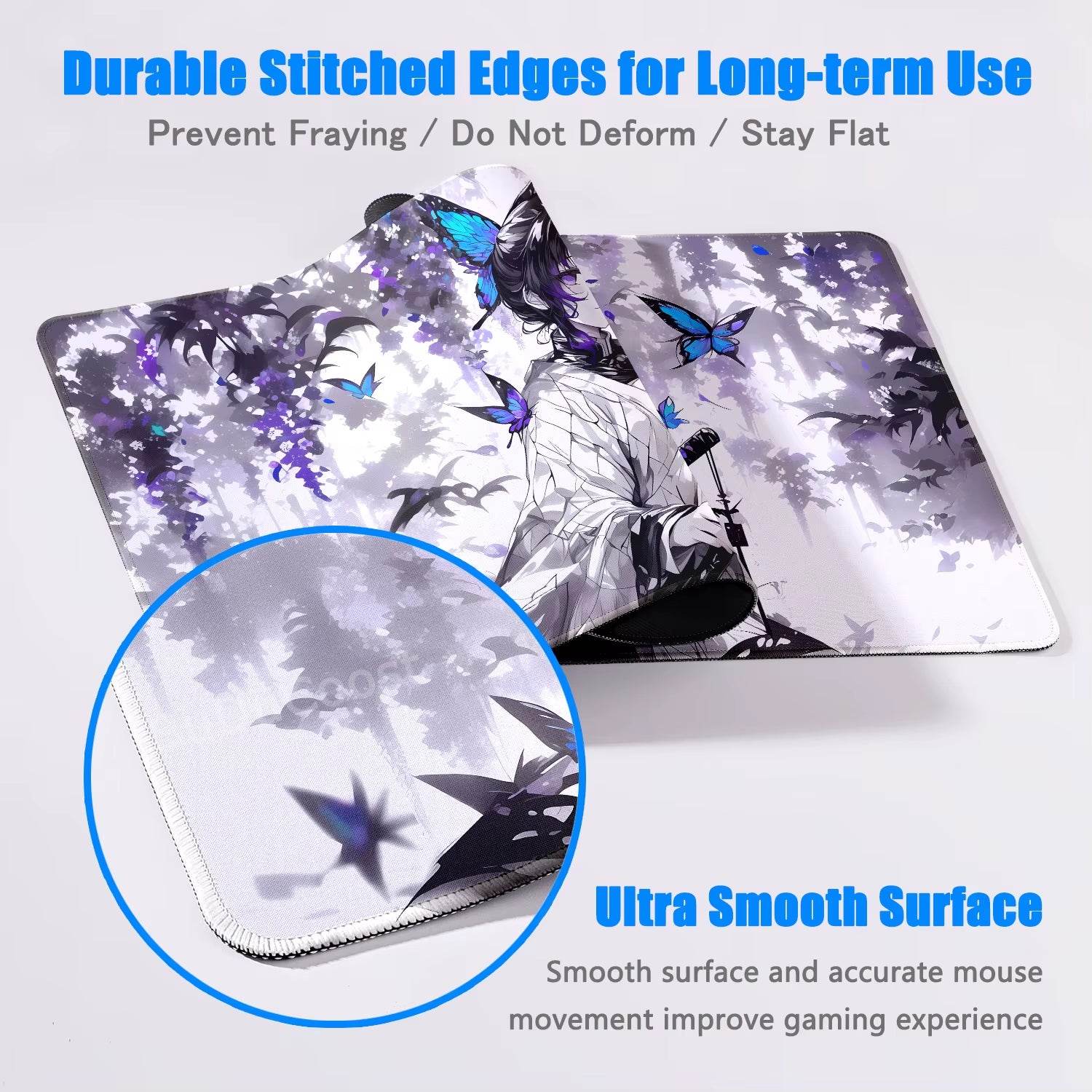 XXL Demon Slayer Kochou Shinobu Mousepad – The Best Gaming Mouse Pad for Comfort, Control & Style - Creatique