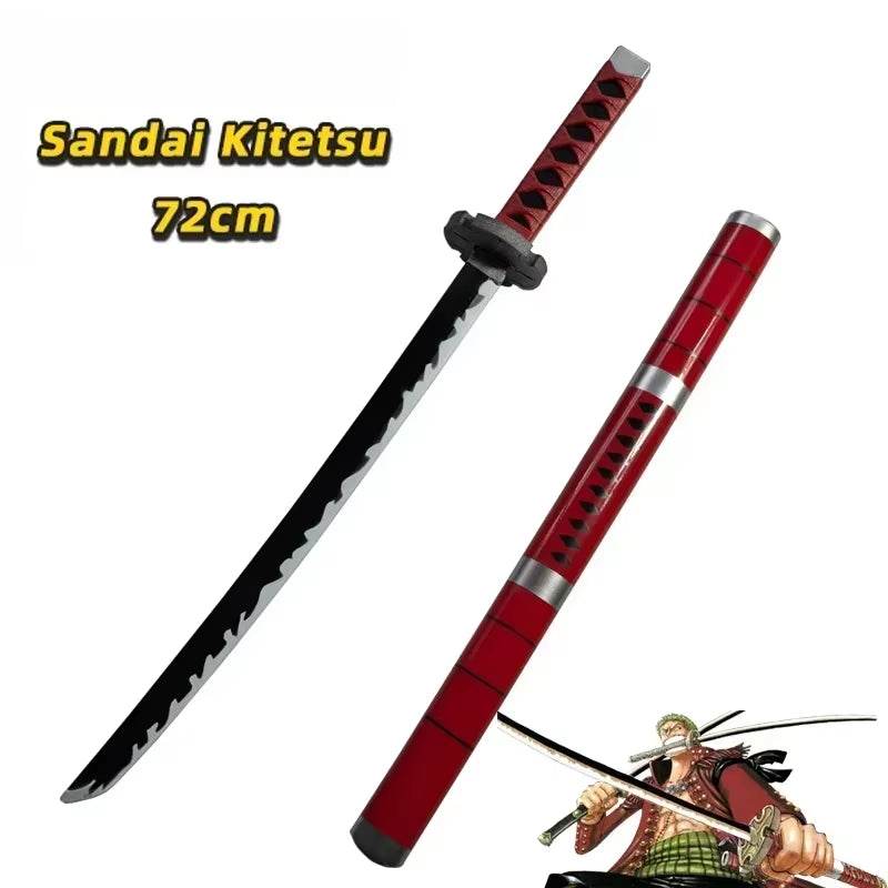 72cm Roronoa Zoro Katana Sword - High-Quality PU Replica for Anime Cosplay and Role Playing, Perfect Gift for Samurai Fans - Creatique