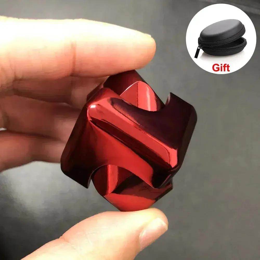 Portable Alloy Cube Spinner – Stress Relief Gyroscope - Creatique