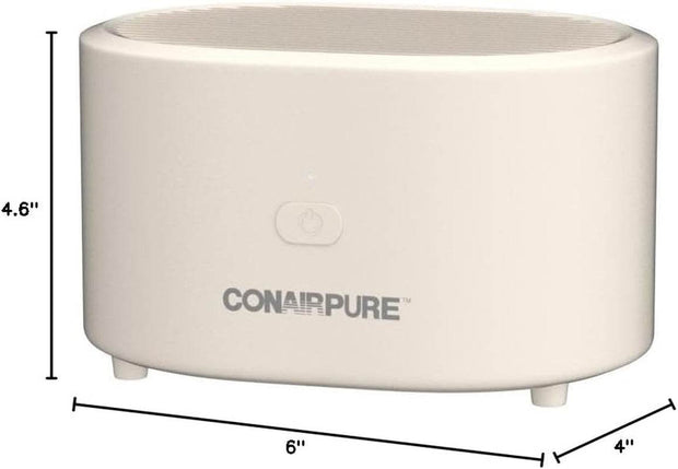 Portable Small Air Purifier, Rechargeable Corded/Cordless, HEPA Air Filter, Allergy Relief, Dust, Pollen, Odor Control, Bedroom, Dorm Room, Small Room - Creatique
