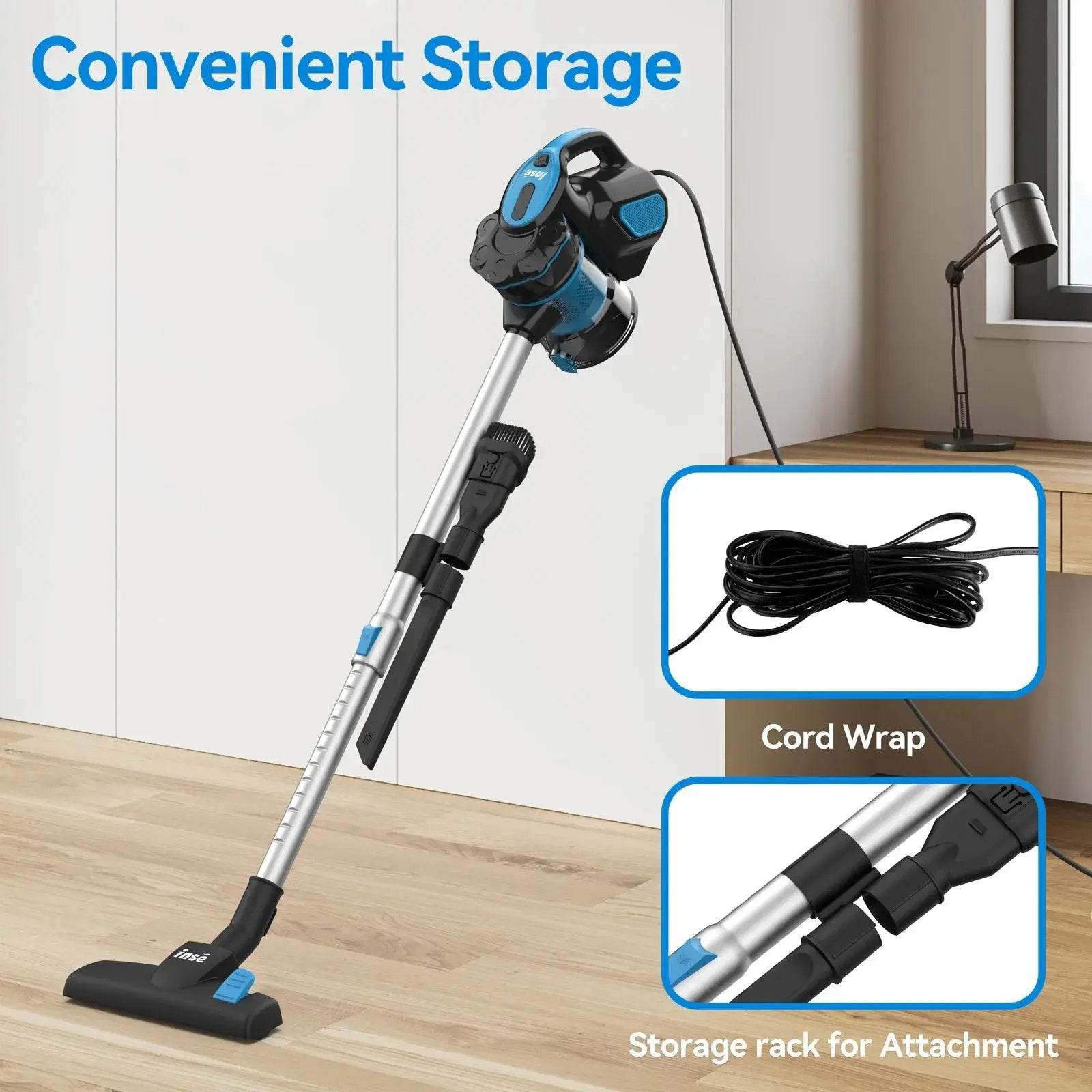 600W High-Performance Corded Vacuum Cleaner - 18Kpa Suction for Homes with Pets & Hard Floors - Creatique