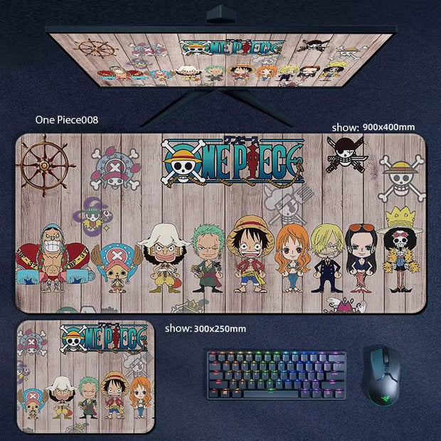 Large One Piece Anime Mousepad - Perfect Gaming Accessory Featuring Luffy, Zoro, Ace & Chopper - Ideal Gift for Gamers! - Creatique