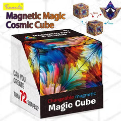 Magic Infinite Cosmic Cube Shasibo Cubes Magnetic Changeable Cubes Magnetic Cubes Magnet Fidget Antistres Flip Cubic Puzzle Toys - Creatique
