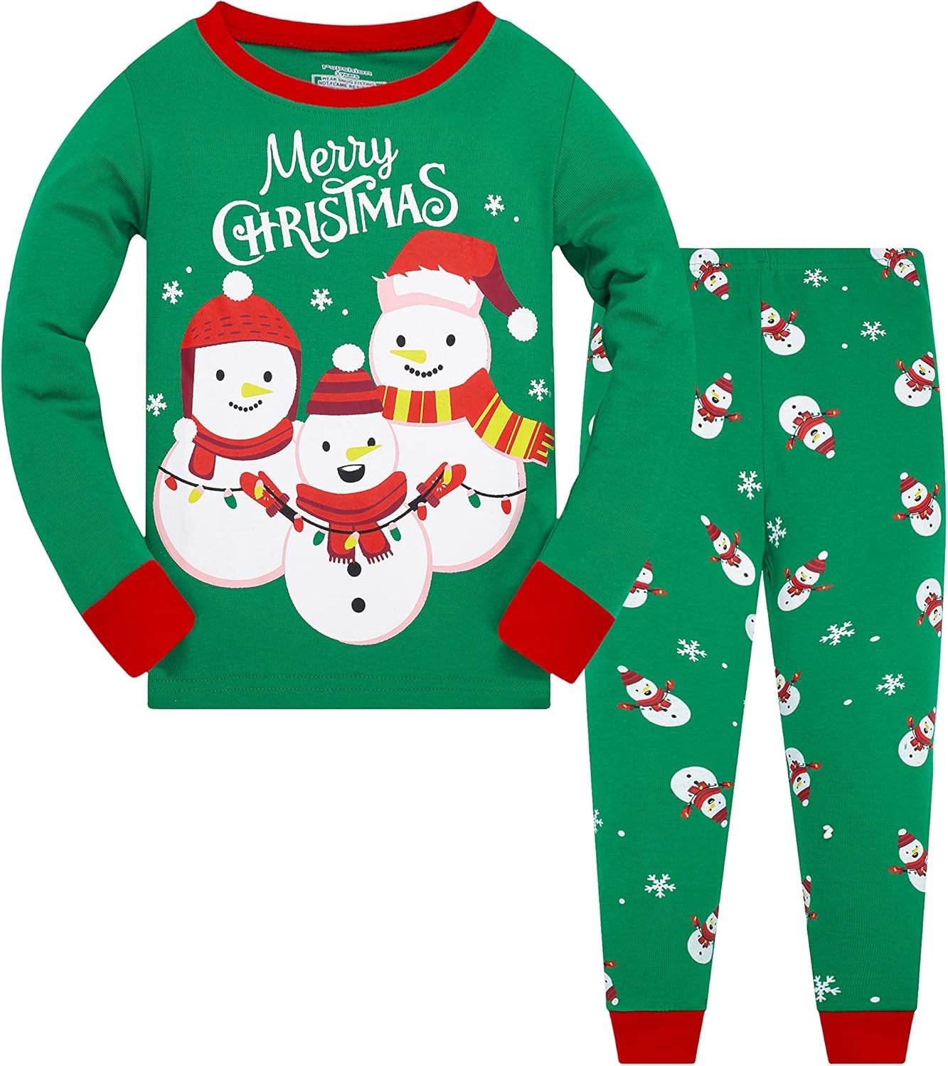 Little Boys & Girls Christmas Pajamas Sets for Toddler – 100% Cotton Dinosaur & Starry Sleepwear - Creatique