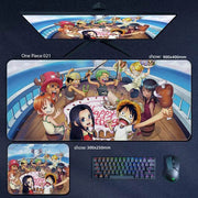 Large One Piece Anime Mousepad - Perfect Gaming Accessory Featuring Luffy, Zoro, Ace & Chopper - Ideal Gift for Gamers! - Creatique