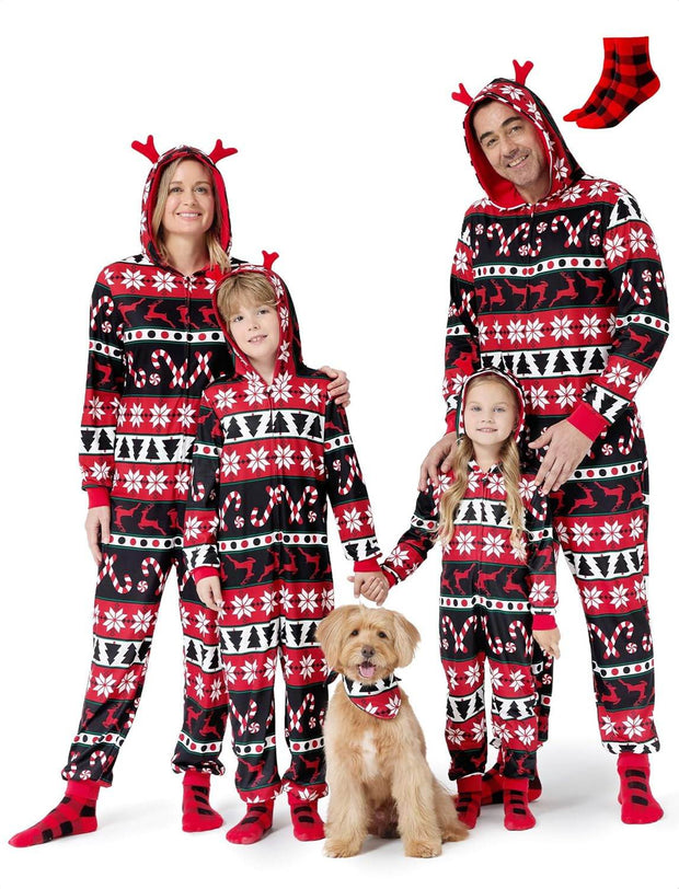 Matching Family Christmas Onesie Pajamas – Cozy Holiday Set - Creatique