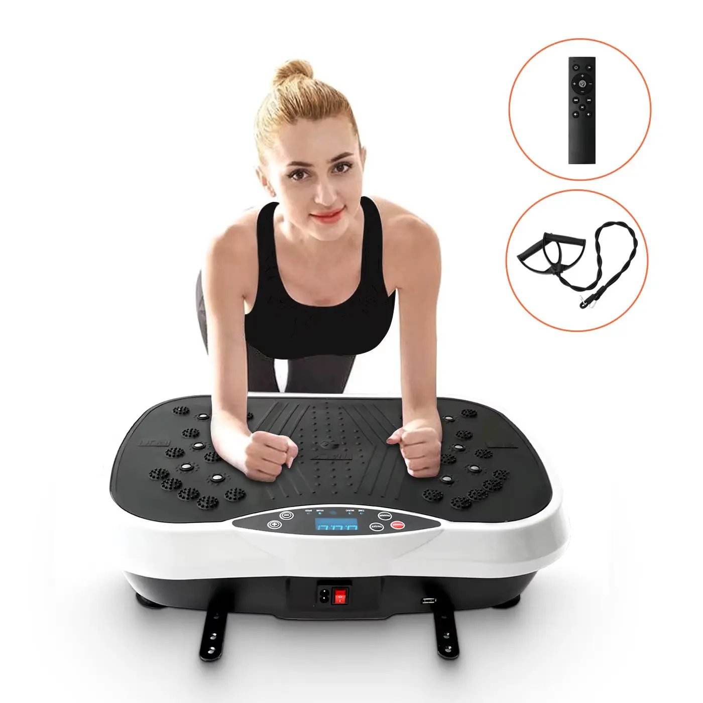 Revolutionary Vibration Plate Exercise Machine for Ultimate Fat Burning & Body Toning - Portable Home Fitness Solution! - Creatique