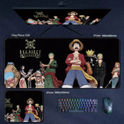 Large One Piece Anime Mousepad - Perfect Gaming Accessory Featuring Luffy, Zoro, Ace & Chopper - Ideal Gift for Gamers! - Creatique