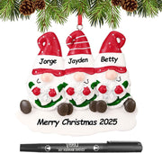 Personalized Christmas Ornaments 2025 Family of 2/3/4/5/6 Custom Christmas Ornament with Names Customized Family Ornaments for Christmas Tree Decoration Customized Gifts, Family of 5 - Creatique