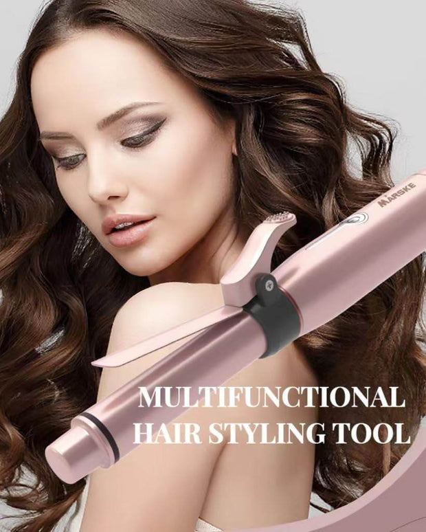 Cordless Curling Iron, Mini Curling Iron, Travel USB Rechargeable Ceramic Curling Wand,Hair Straightener and Curler 2 in 1, Mini Flat Iron with 3 Temp Setting, Curlers for Short Hair - Creatique