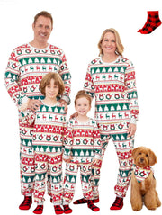Christmas Family Matching Pajama Sets Includes Christmas Socks - Perfect for Family Photos & Holiday Celebrations - Creatique