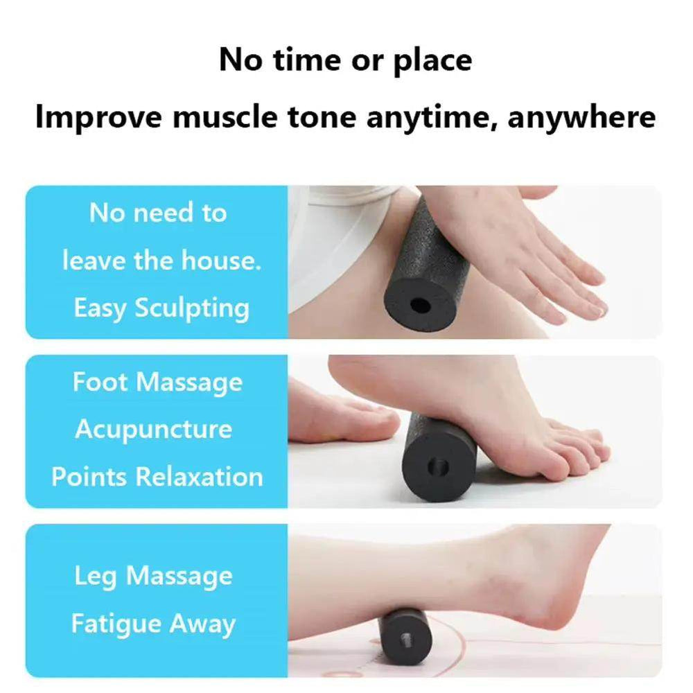 Heavy Duty Mini Foam Roller - Portable Massage Column for Fitness & Pilates - Creatique