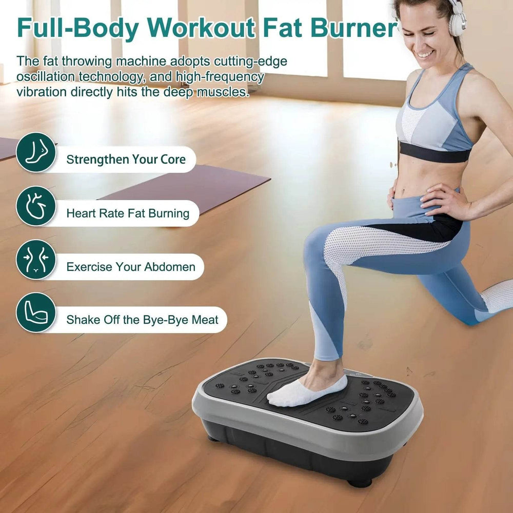 Revolutionary Vibration Plate Exercise Machine for Ultimate Fat Burning & Body Toning - Portable Home Fitness Solution! - Creatique
