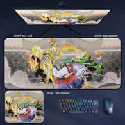Large One Piece Anime Mousepad - Perfect Gaming Accessory Featuring Luffy, Zoro, Ace & Chopper - Ideal Gift for Gamers! - Creatique