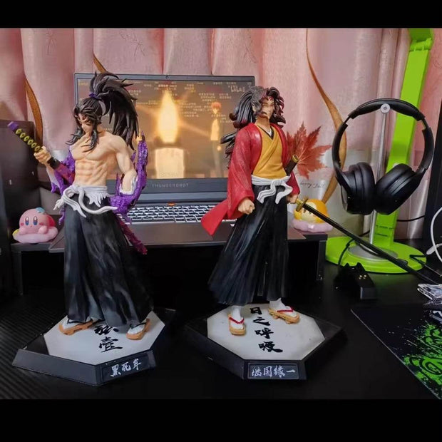 30cm Demon Slayer Hantengu & Himejima Gyoumei Anime Figures - Kimetsu No Yaiba PVC Statues & Collectibles - Perfect Gift for Fans! - Creatique