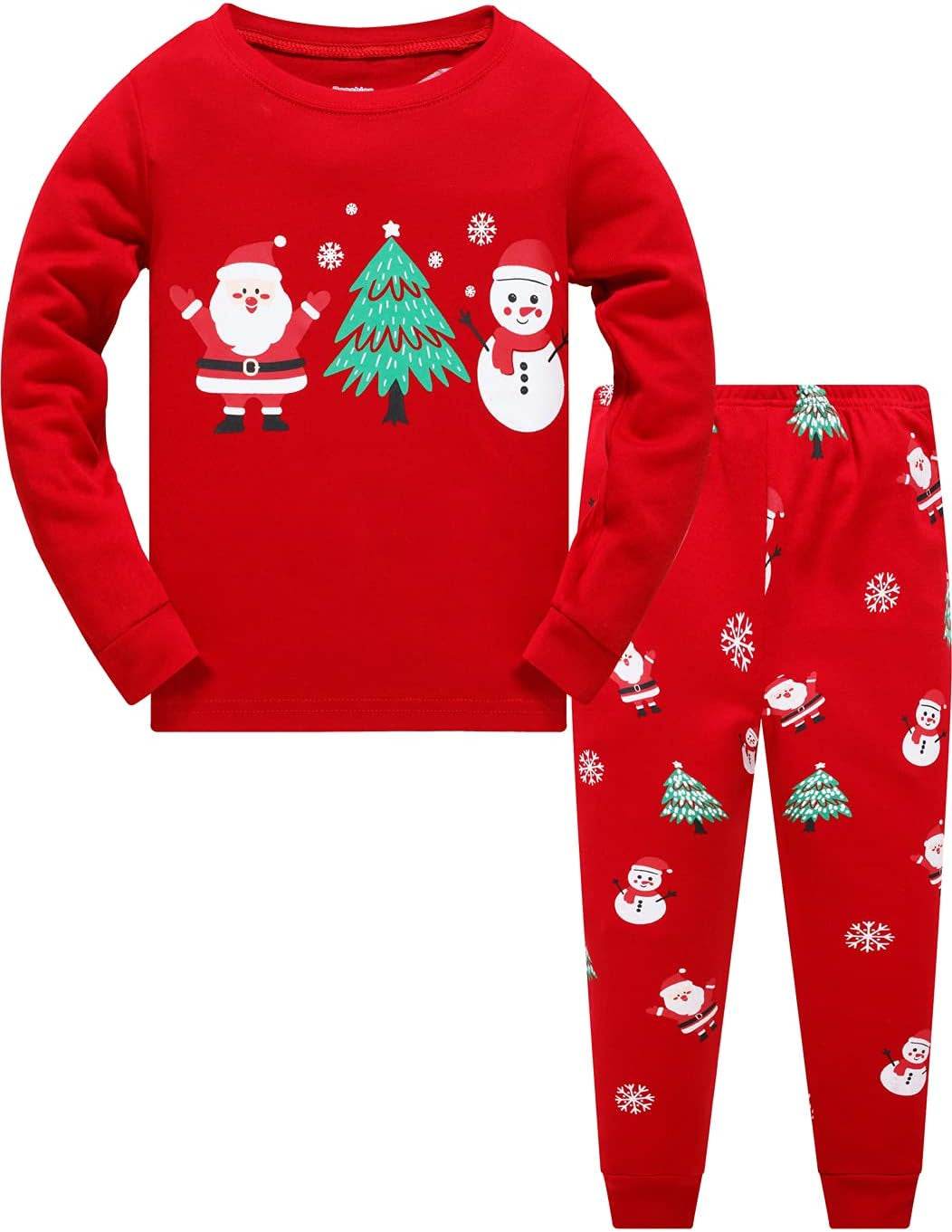 Little Boys & Girls Christmas Pajamas Sets for Toddler – 100% Cotton Dinosaur & Starry Sleepwear - Creatique
