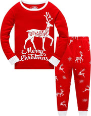 Little Boys Girls Christmas Pajamas Sets for Toddler 100% Cotton Dinosaur Starry Sleepwear Long Sleeve 2 Pcs Kids Clothes Pjs - Creatique