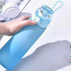 Flavor-infused 650ml Sports Water Bottle with 7 Scented Pods – Leakproof & Straw for Gym & Outdoor Fun! - Creatique