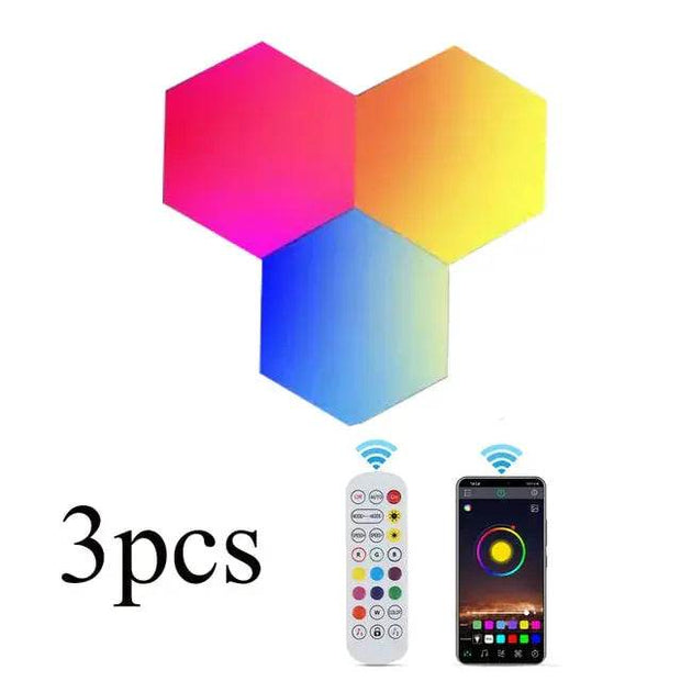 Hexagon LED Wall Light Set - Creatique